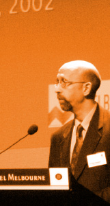 Dr. Peter Summers delivering an address