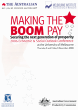 Making the Boom Pay: Securing the Next Generation of Prosperity 2006